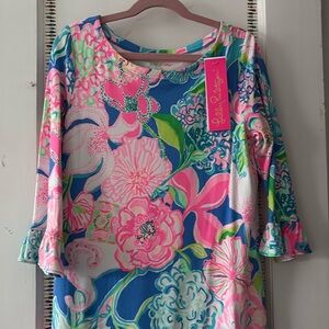 NWT Lilly Pulitzer mini Sophie ruffle dress Girls size XL 12-14